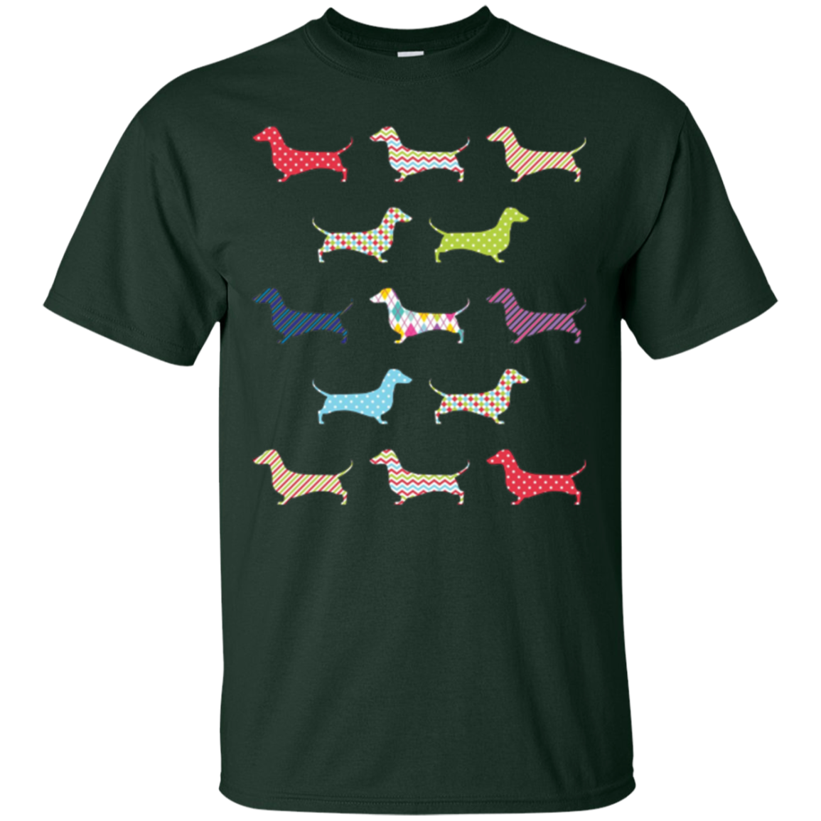 Christmas Wrapped Dachshund Funny Doxie T-Shirt