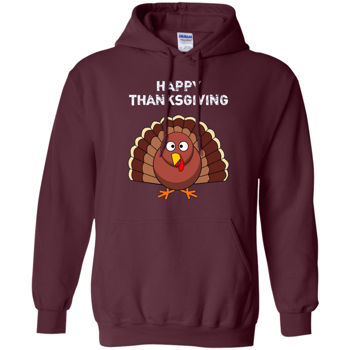 "Happy Thanksgiving" Turkey Thanksgiving Funny T-Shirt