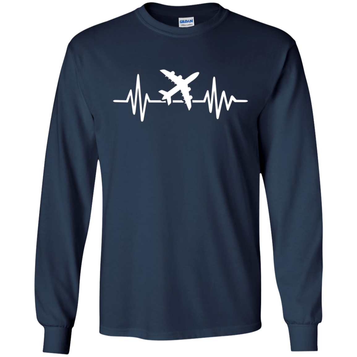 Airplane Shirt Funny Airplane Pilot Heartbeat Flying Tees