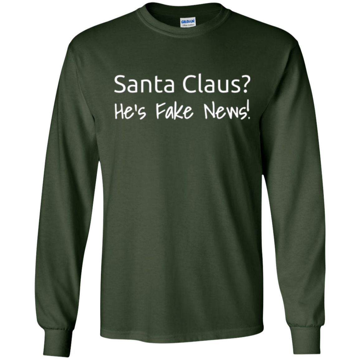 Santa Fake News T-Shirt Trump Joke Funny Christmas Gift