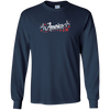 Image of America Heartbeat Red Long Sleeve Fourth July Outfit Stars