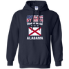 Image of American By Birth Proudly Raised In Alabama Flag Shirt