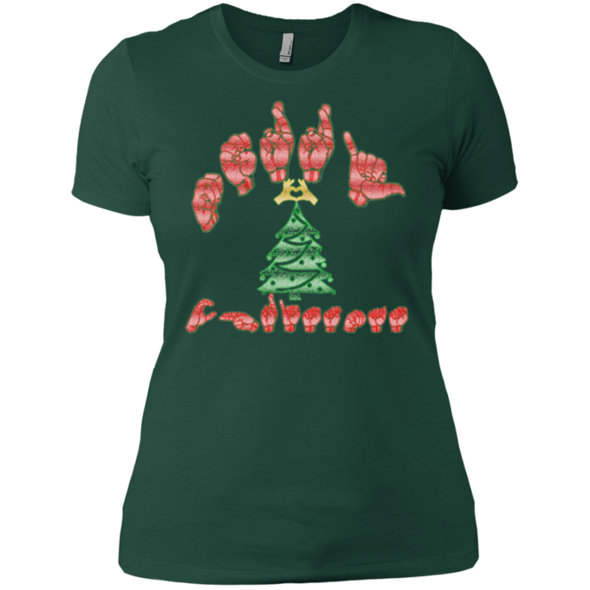 American Sign Language Christmas T shirt great gift idea