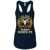 Image of All Men Are Created Equal The Best Are Born March 24th Tee