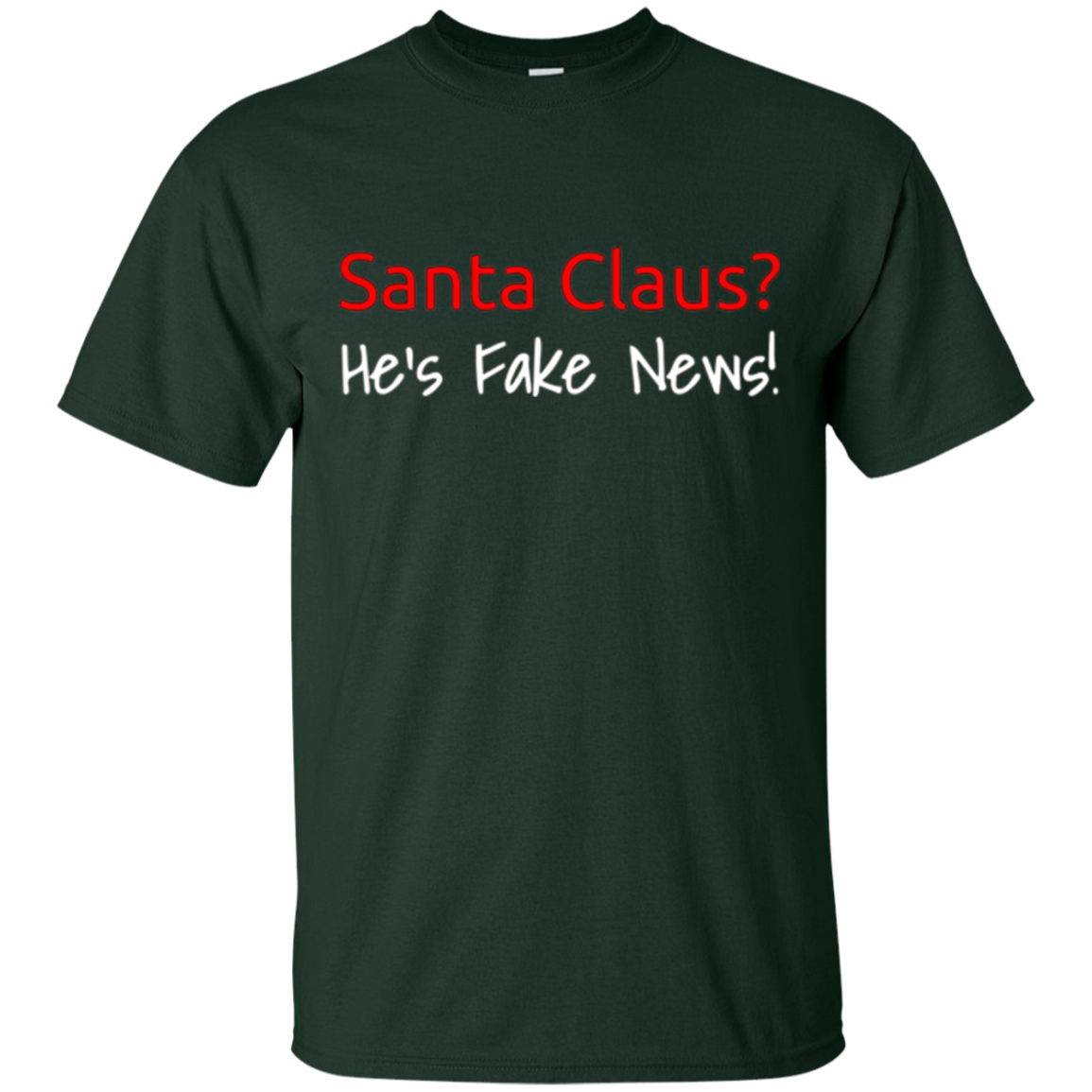 Santa Fake News T-Shirt Trump Joke Funny Christmas Gift