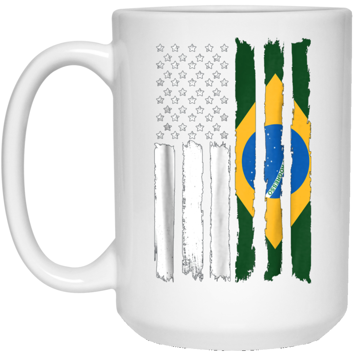 American Brazil Patriotic Flag T-shirt