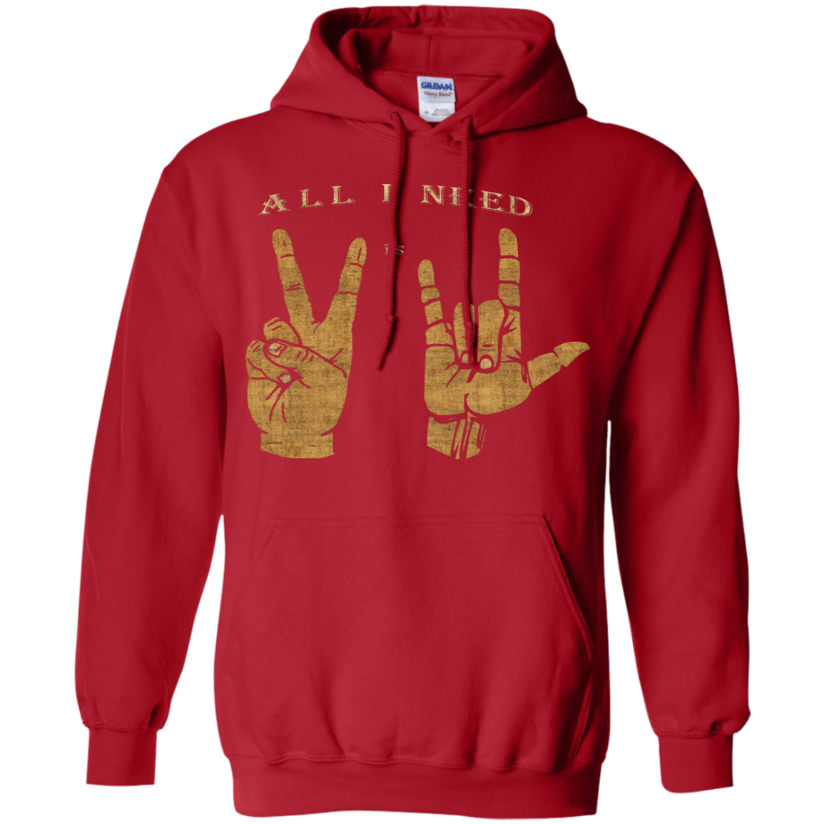 All I need is Peace and Love Asl T-Shirt