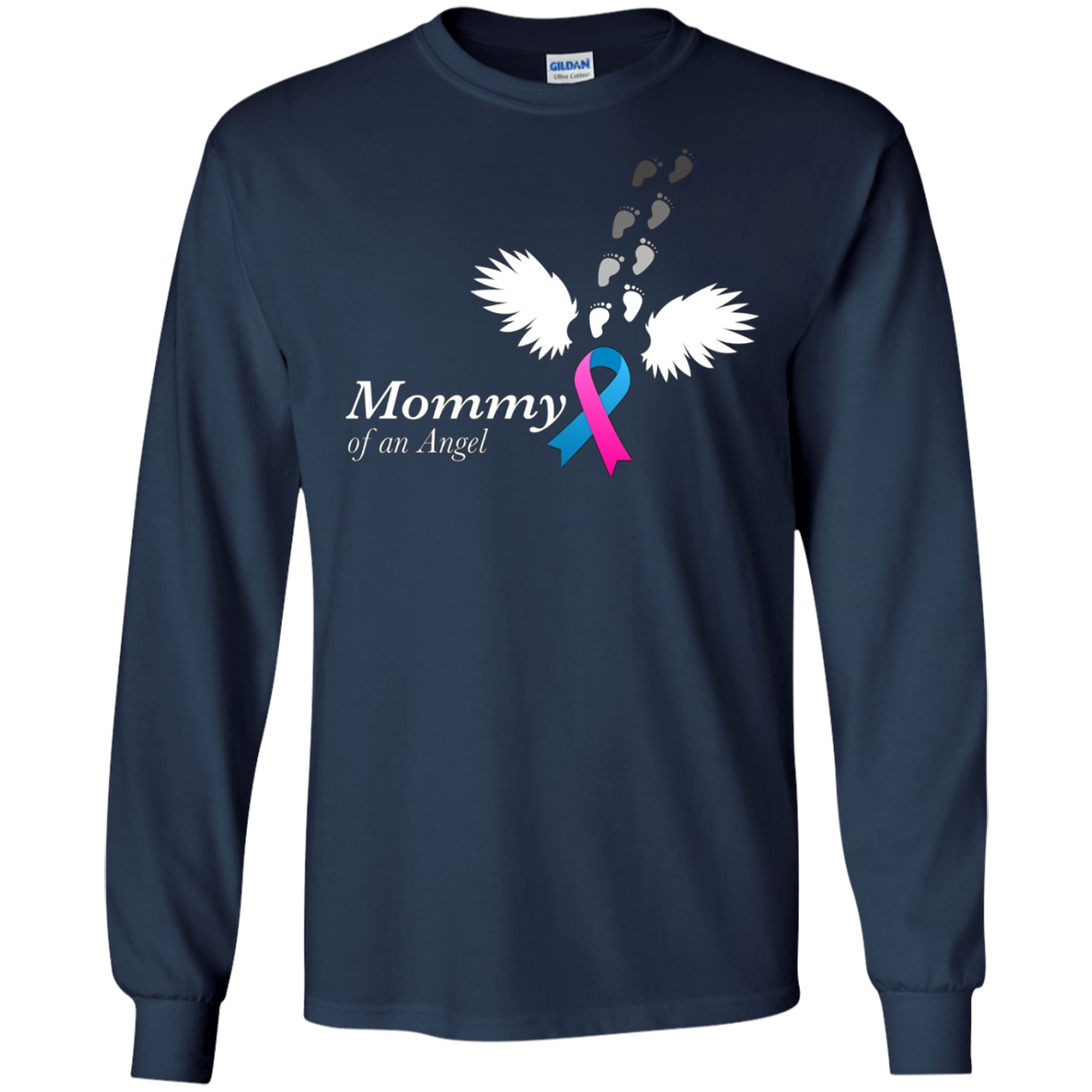 Angel Mommy T-Shirt. Miscarriage Awareness Infant Loss Tee