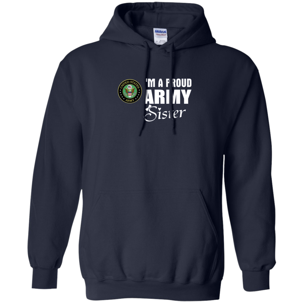 Army Sister T-Shirt - Proud Army Sister Gift Deployment Tee