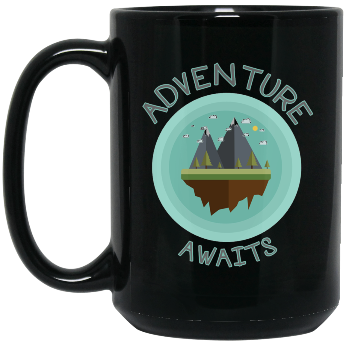 Adventure Awaits Shirt Hiking Travel Mountain Tee Camping
