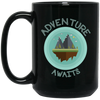 Image of Adventure Awaits Shirt Hiking Travel Mountain Tee Camping