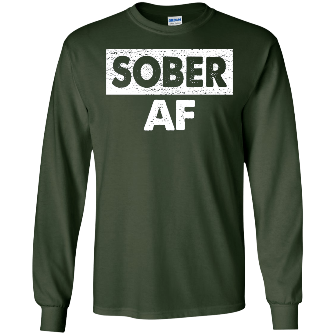 'Sober AF' Cool Sobriety Shirt
