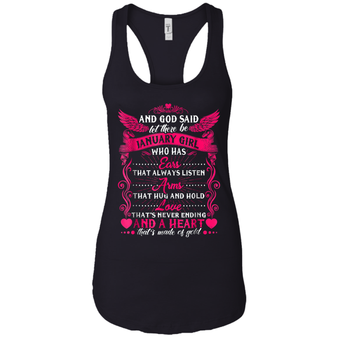 And God Said Let There Be January Girl T-shirt