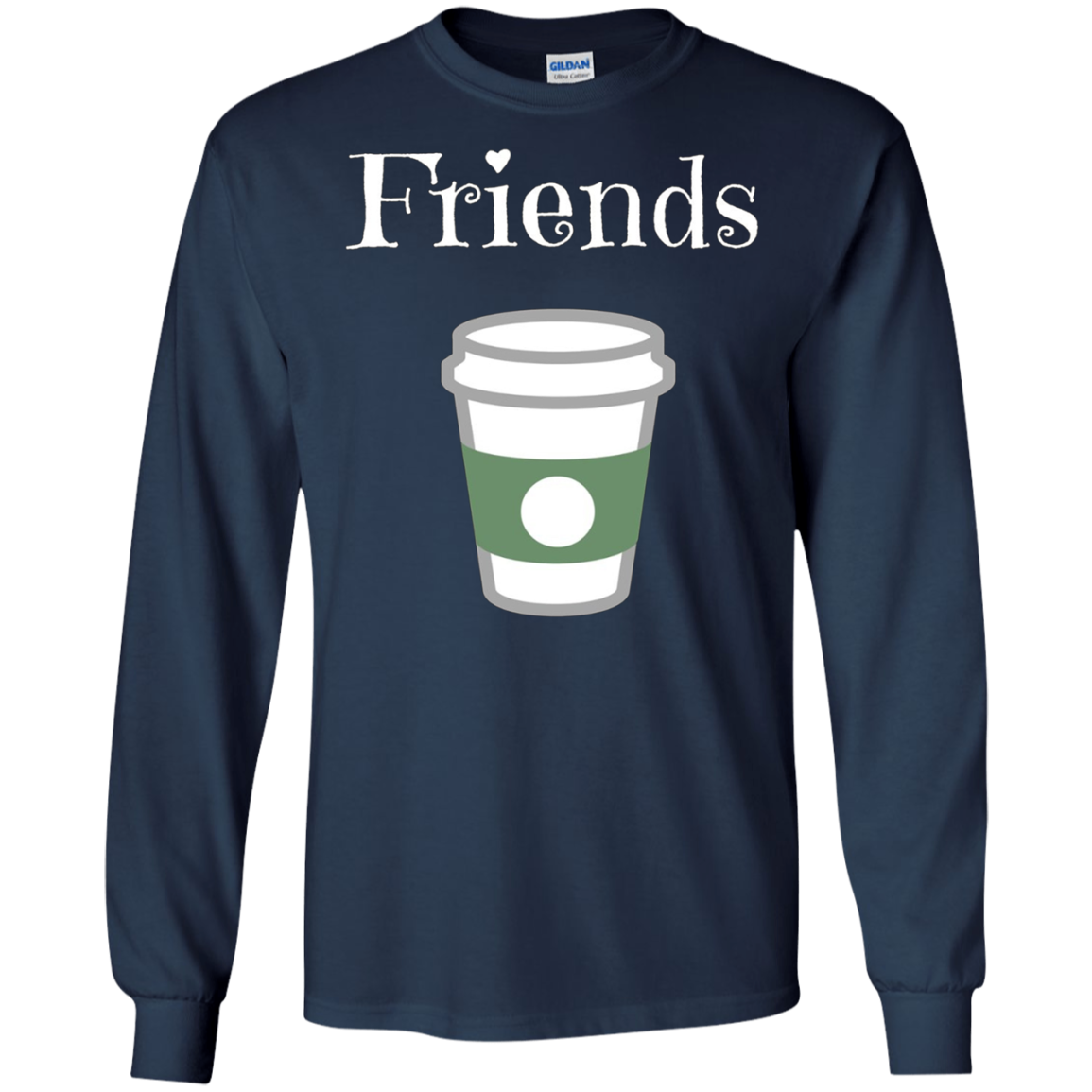 "FRIENDS" half of Best Friends Donut and Coffee T-Shirt