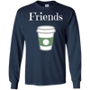 Image of "FRIENDS" half of Best Friends Donut and Coffee T-Shirt