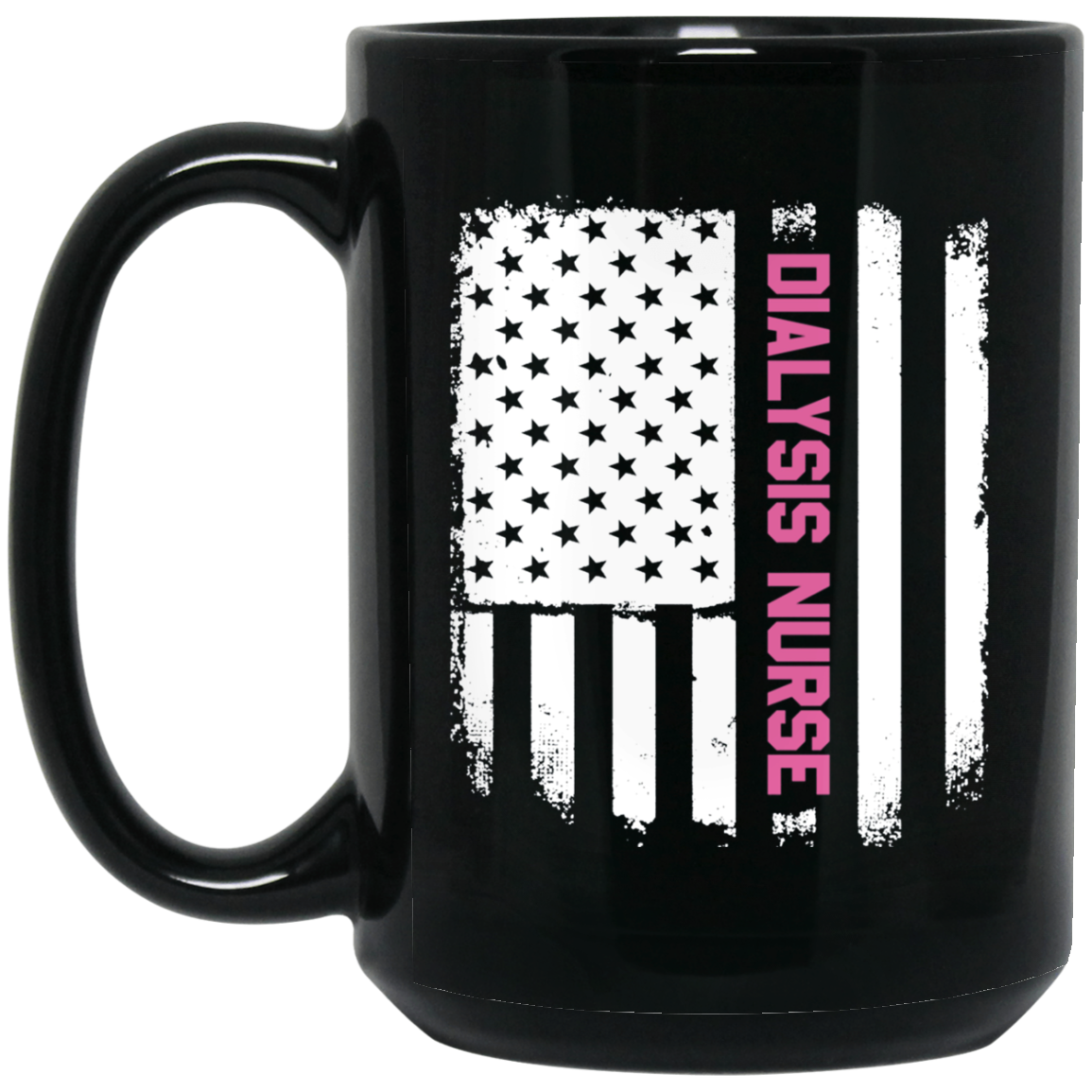 American Flag Nursing Dialysis Nurse T-Shirt