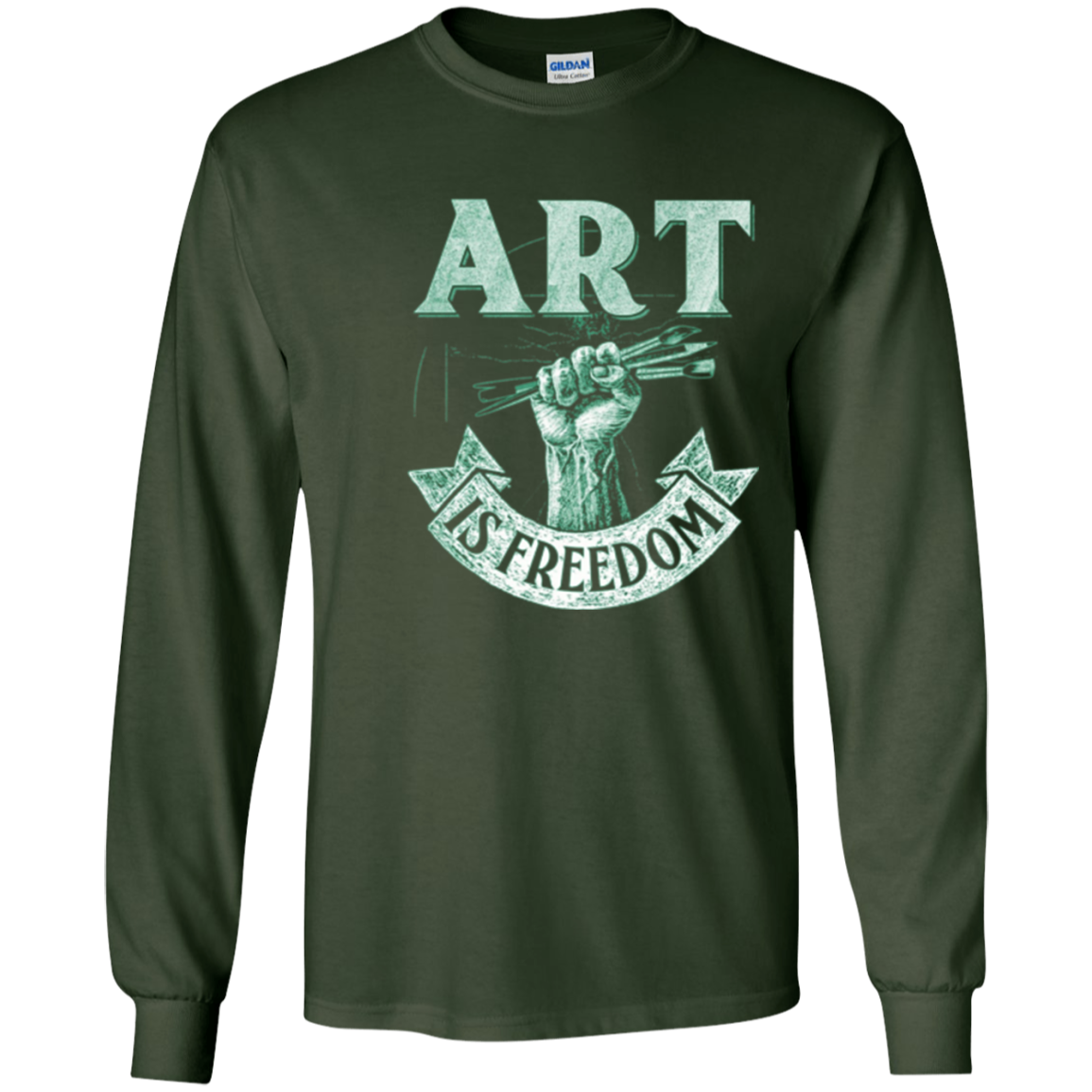 Art is Freedom great t shirt for artists who love to draw