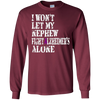 Image of Alzheimer's Awareness Shirt For Nephews Purple Ribbon Tee