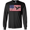 Image of American Flag Motocross Motorcycle Patriotic T-Shirt Fun