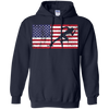 Image of American Flag Runner Sprinter USA Patriotic T-Shirt Sport