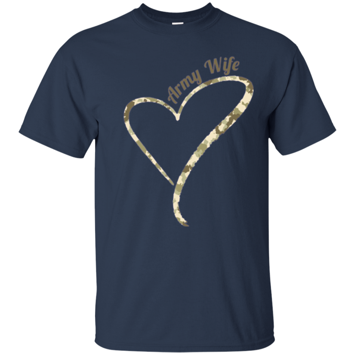 Army Wife T-Shirt- Army Wife Camouflage Shirt