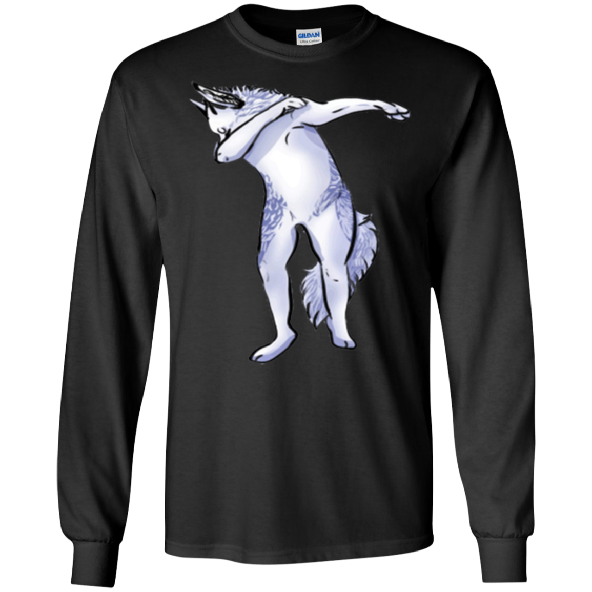 Wolf Cute Dabbing T-Shirt Funny Dab Dance Gift Shirt