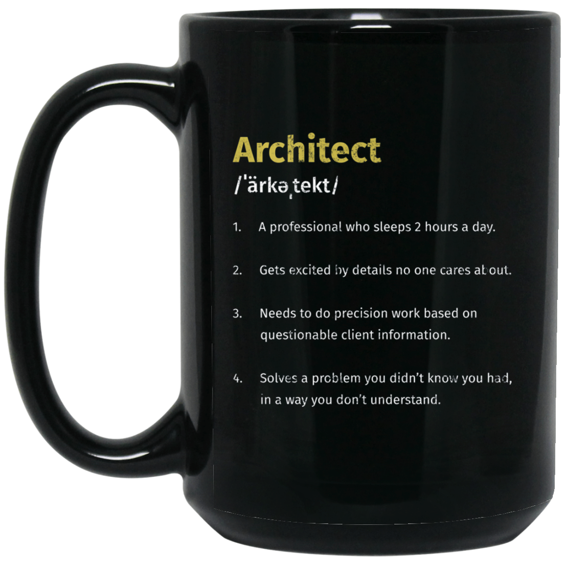 Architect Definition T-Shirt Architecture Distressed Tee