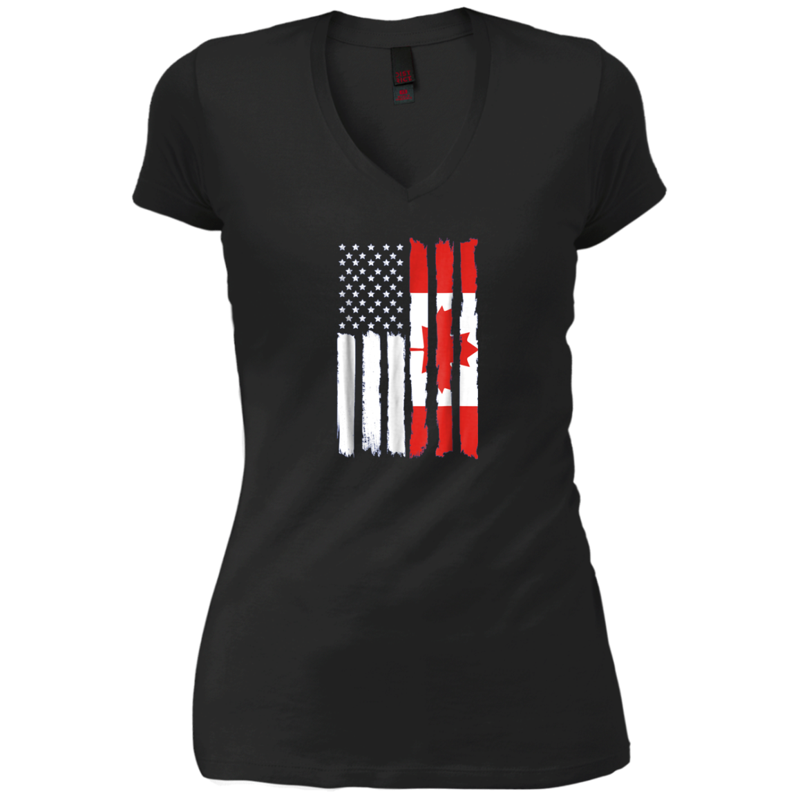 American Canadian Patriotic Flag T-shirt