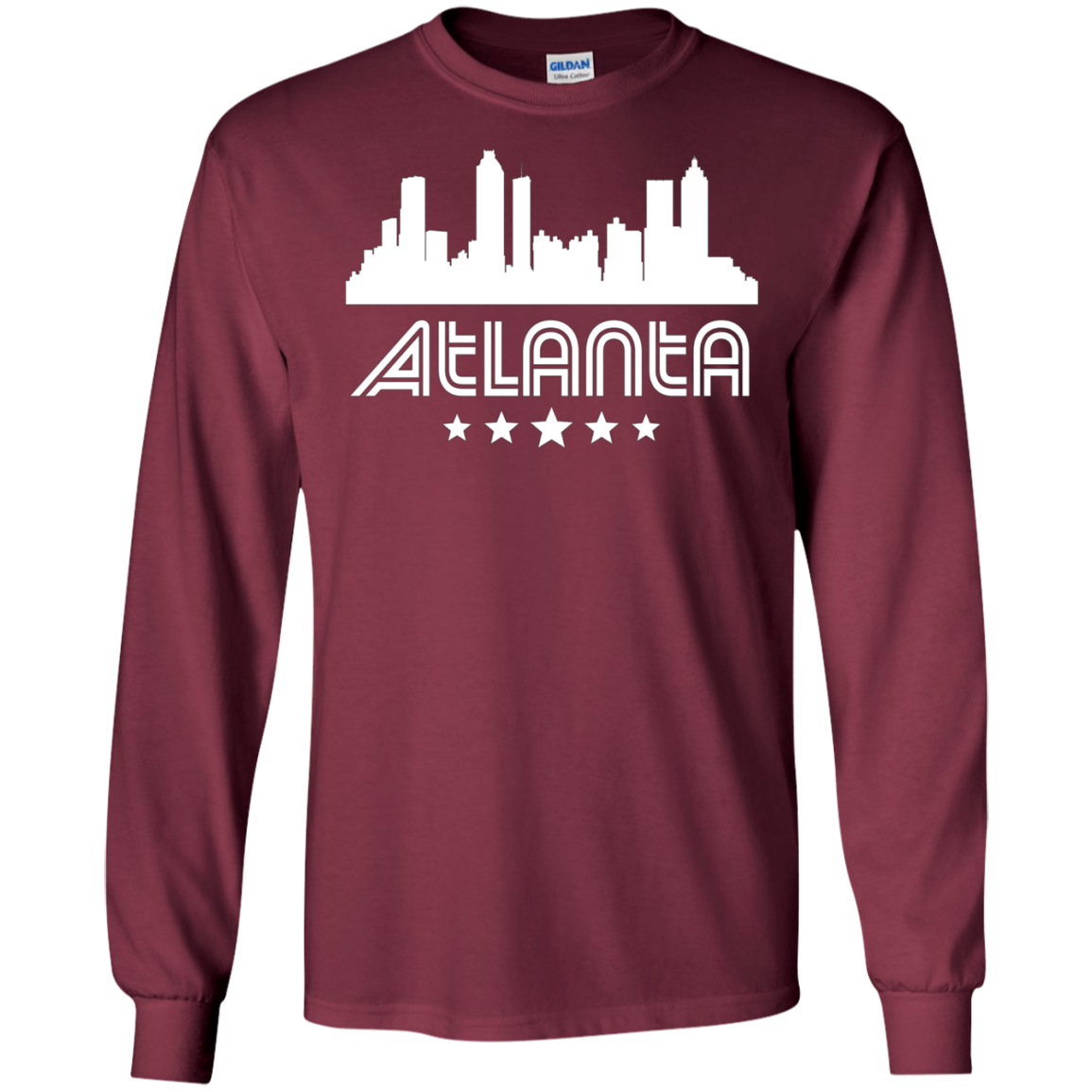 Atlanta Georgia Skyline Retro Style T-Shirt