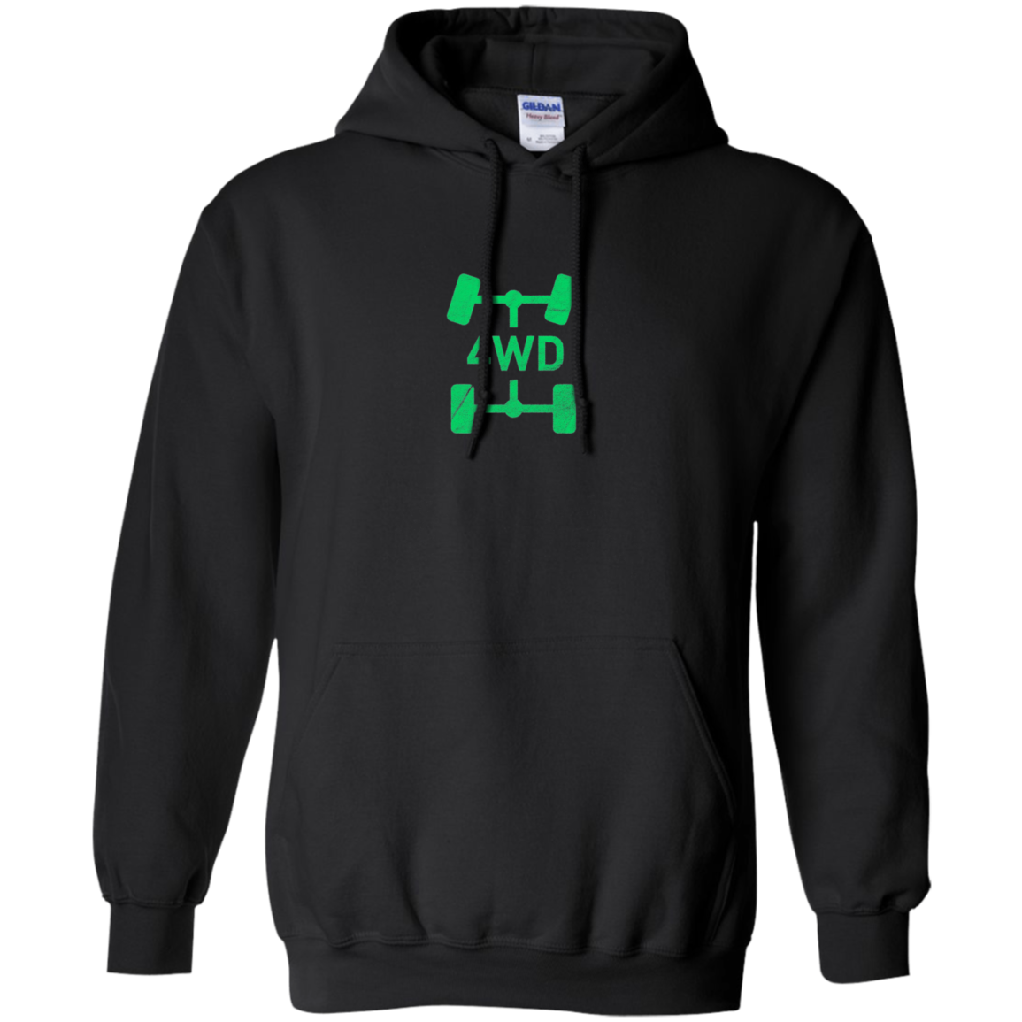 4WD Retro Long Sleeve T-Shirt Offroad Overland 4x4 Green