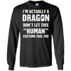 Image of "I'm Actually A Dragon" - Funny Halloween Costume T-Shirt
