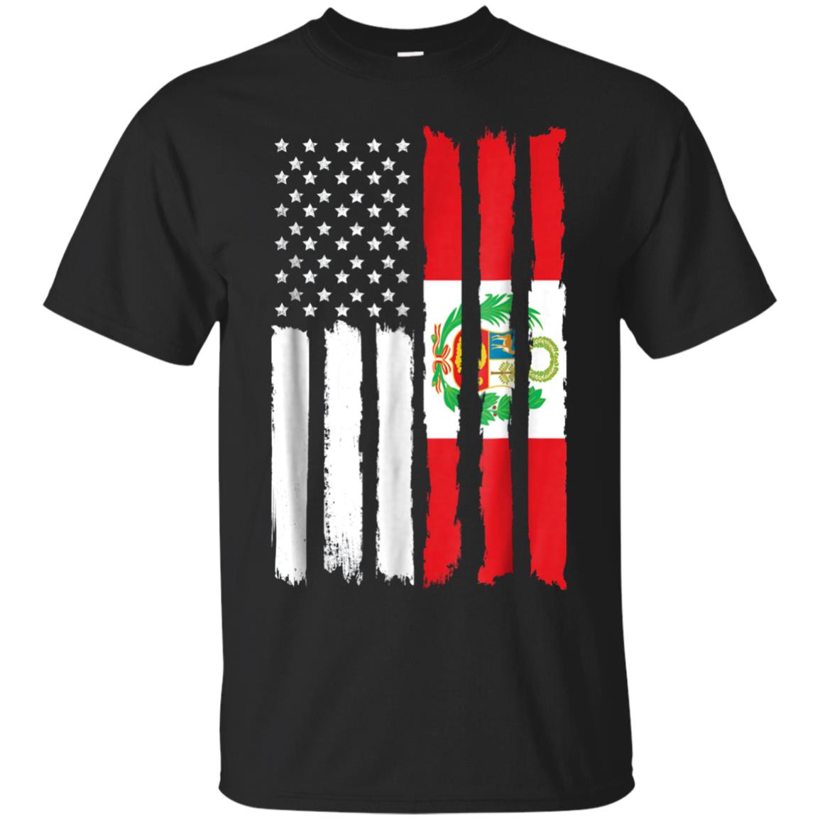 T-shirt drapeau patriotique américain du Pérou