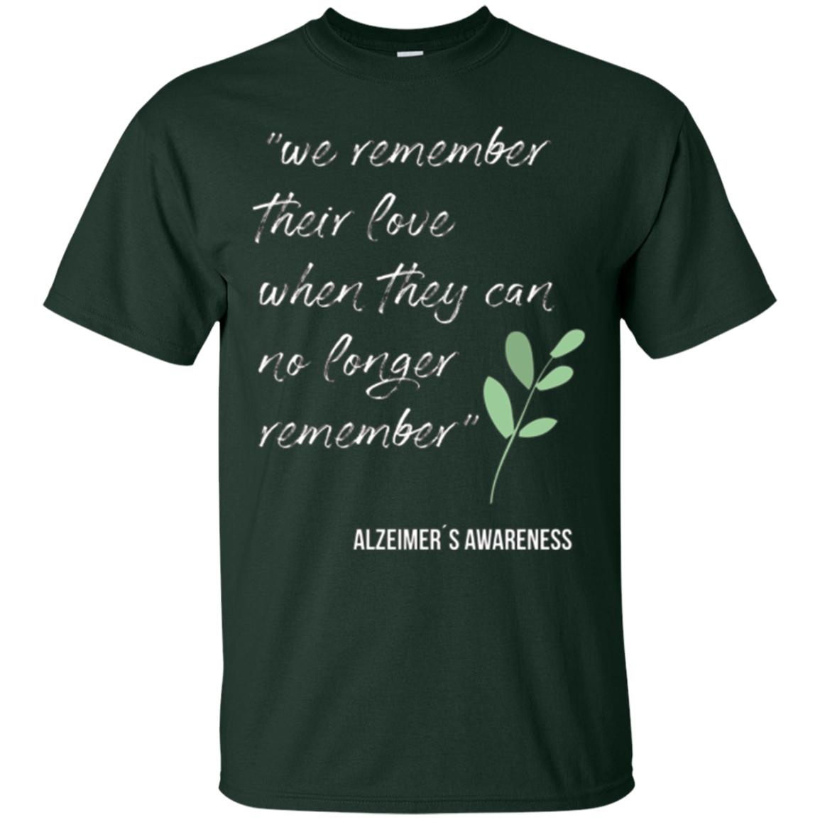 Alzheimer awareness t-shirt for family member and friends