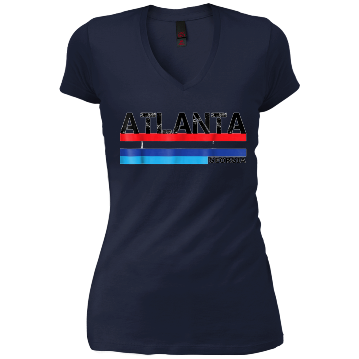 Atlanta, Georgia 1980s Vintage Style USA Colours T Shirt