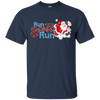 Image of Santa Running Shirt-Funny Merry Christmas & Holiday T shirt