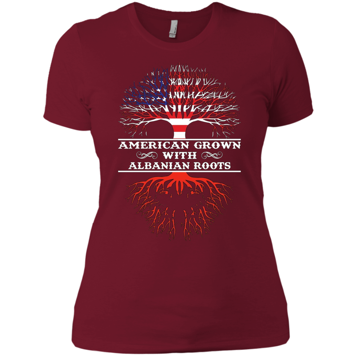 American Grown With ALBANIAN Roots Tee Shirt
