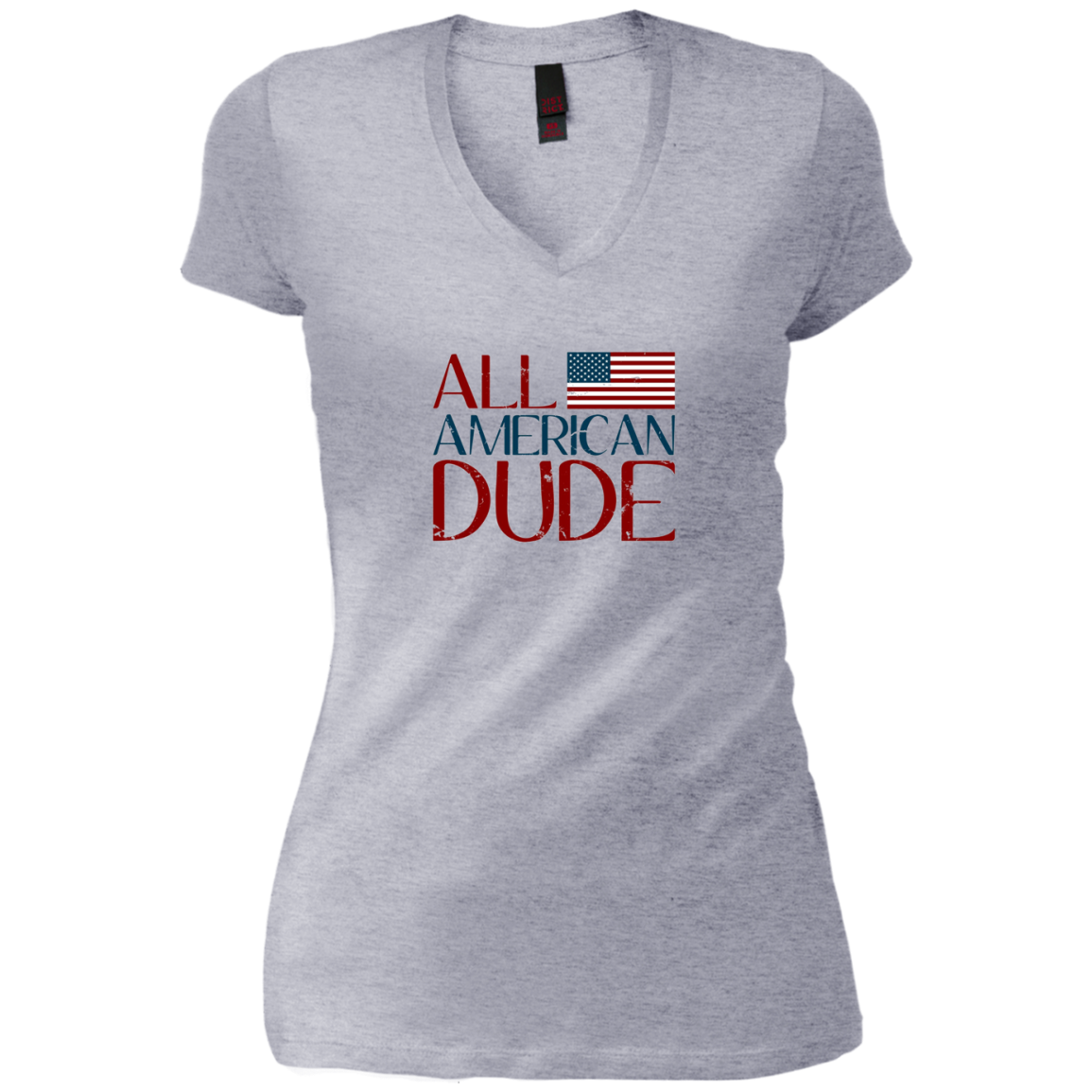 All American Dude 4th of July Patriotic America USA Shirt LS