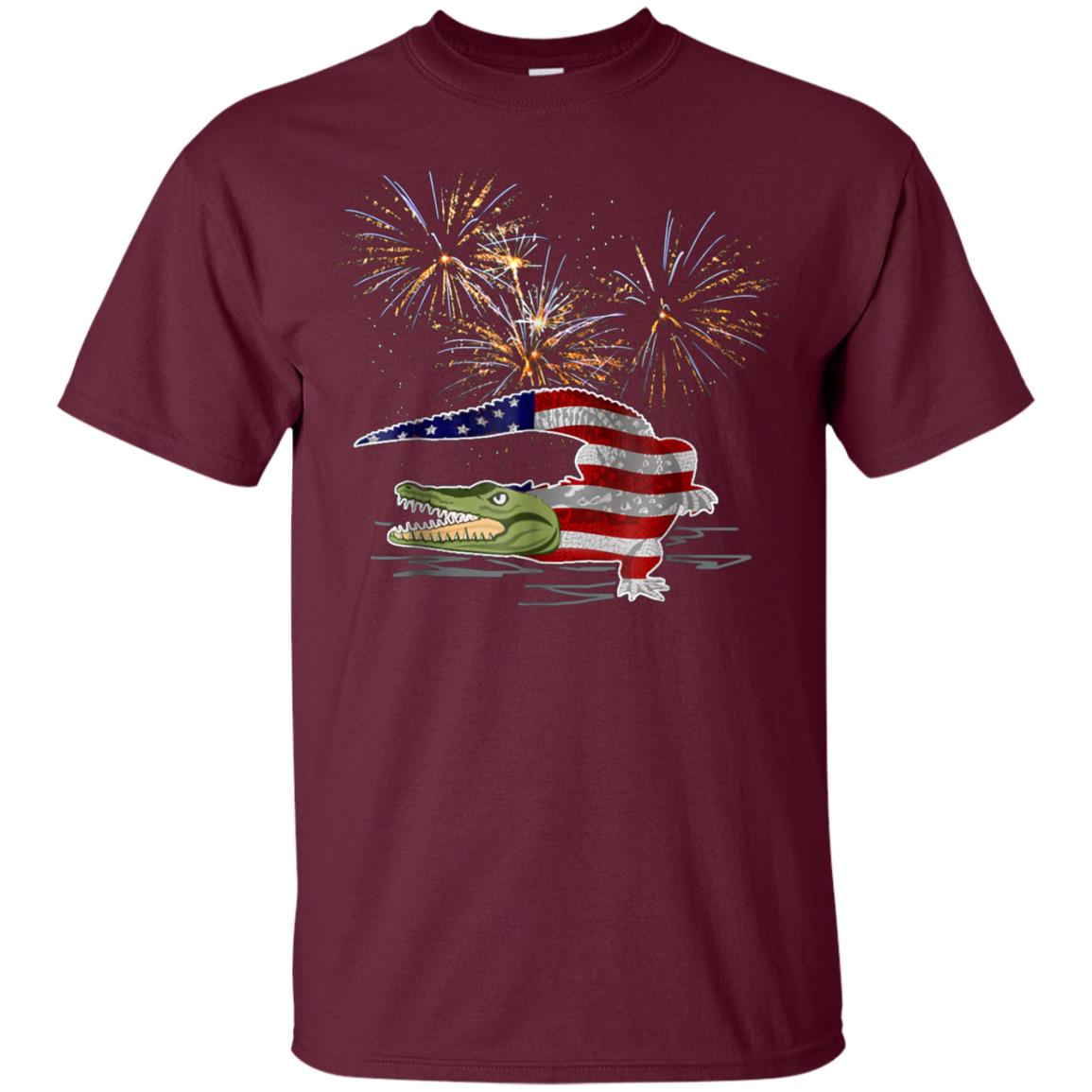 Alligator Firework 4th Of July Shirt Independence Day