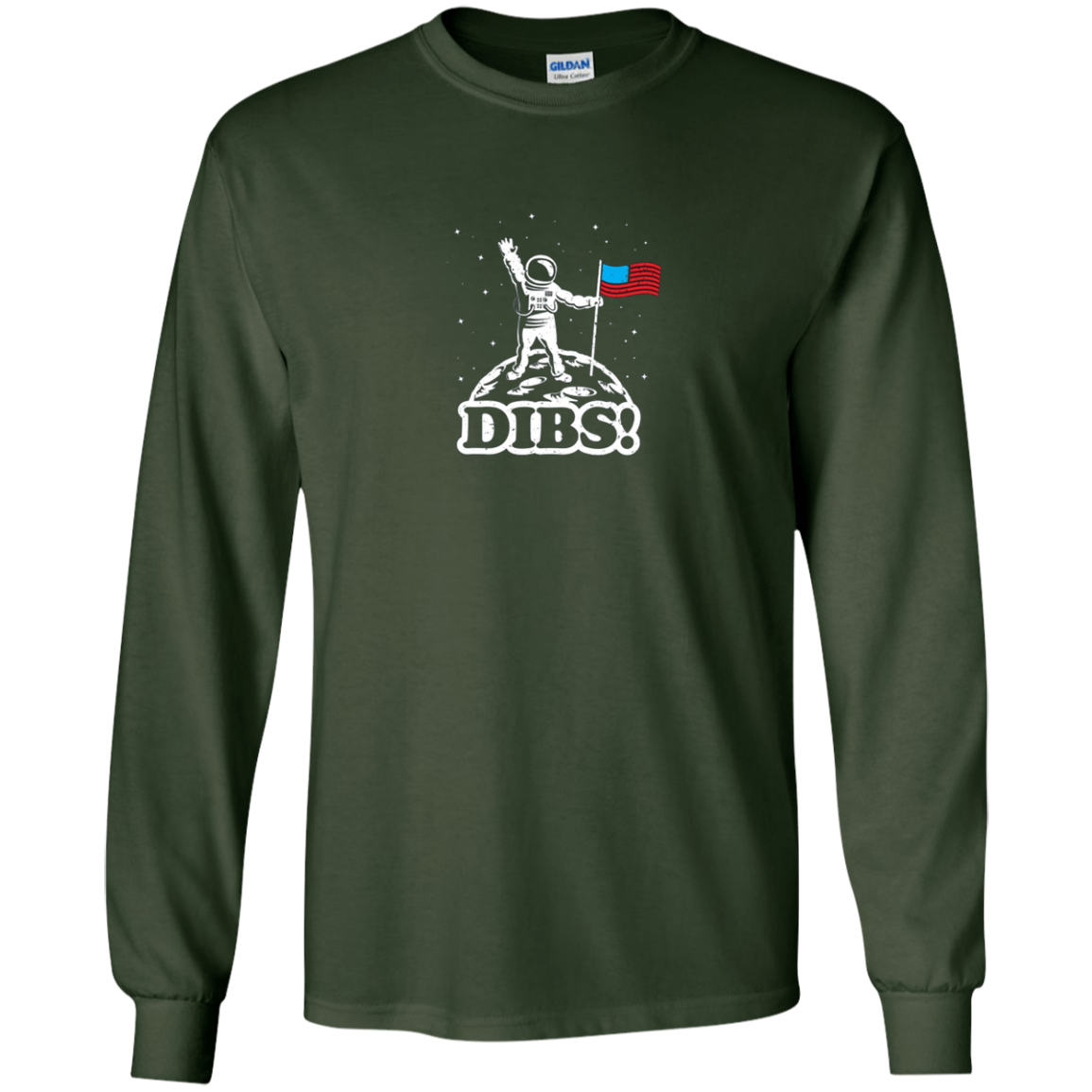 American Flag on Moon July 4th funny t shirt Astronaut space