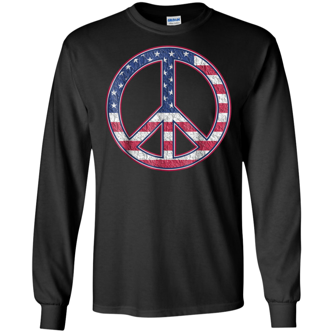 American Peace Sign Funny Happy 4th Fourth Of July T-Shirt
