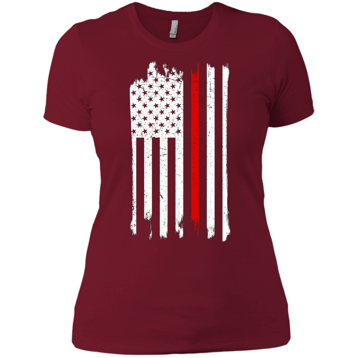 American Flag Red Line USA Patriot July 4th Sleeves Shirt