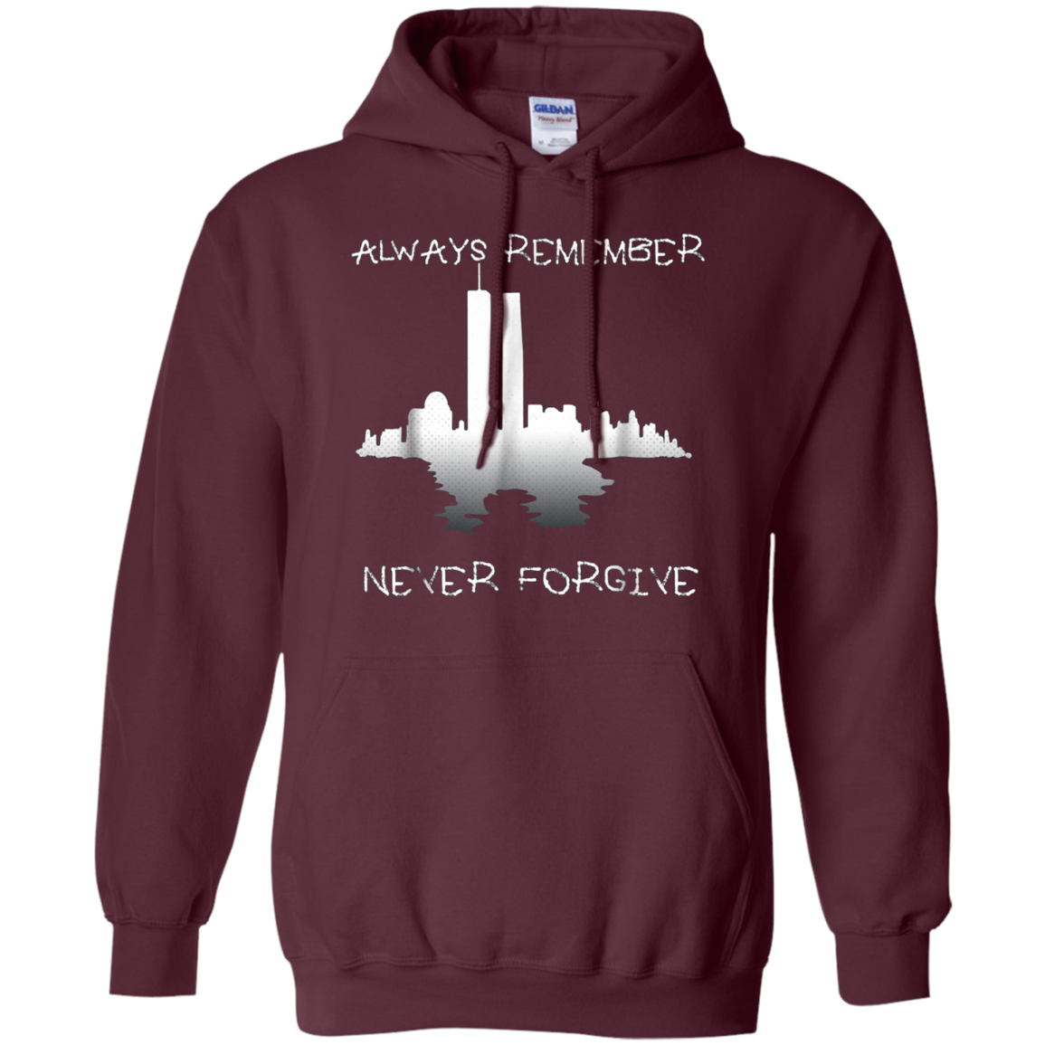 Always Remember Twin Tower Never Forgive T-shirt Sept 11th