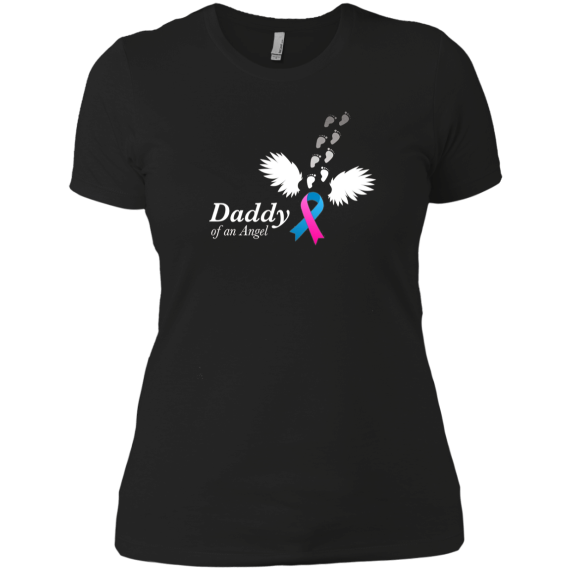 Angel Daddy T-Shirt. Miscarriage Awareness Infant Loss Tee