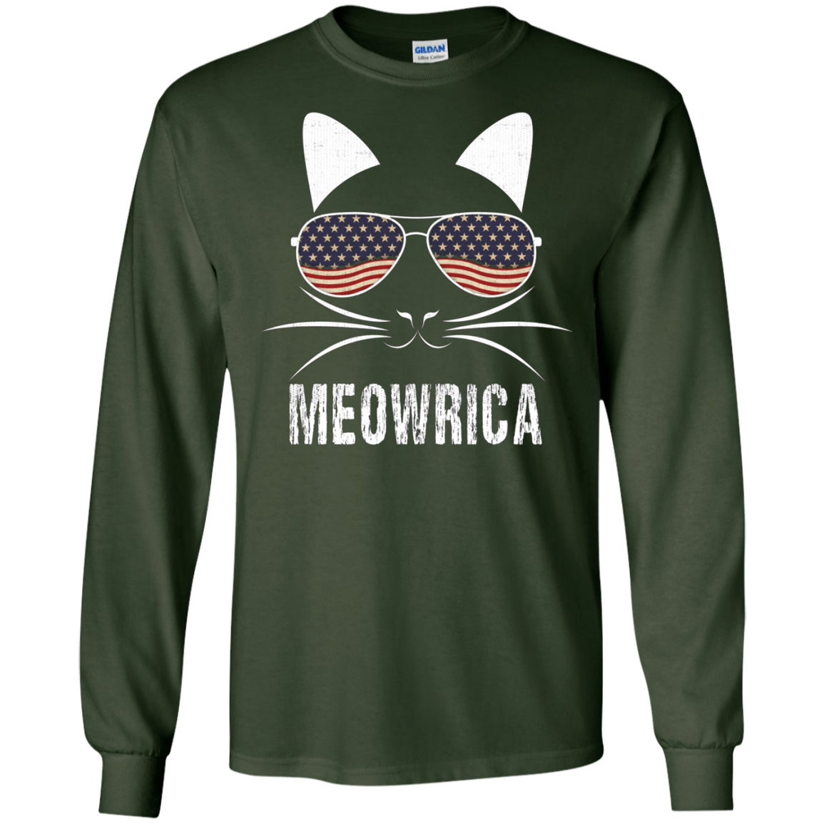 "Meowrica" Patriotic Cat T-Shirt