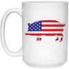 Image of American Flag Pig Shirt 4th of July Independence Day Gift