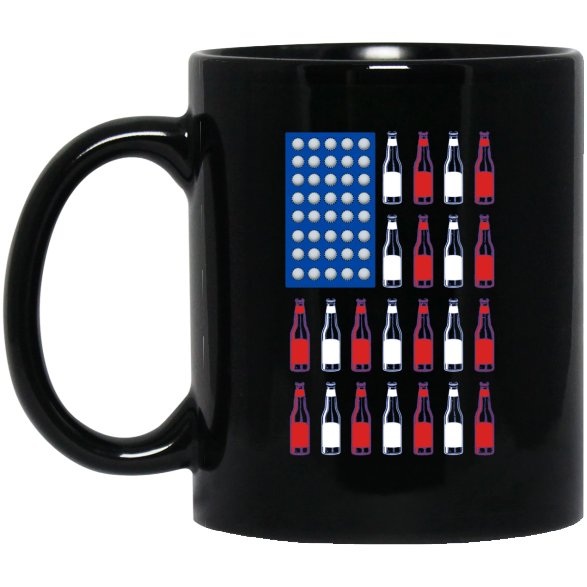 American Beer Pong Flag 4th of July Drinking Long Sleeve