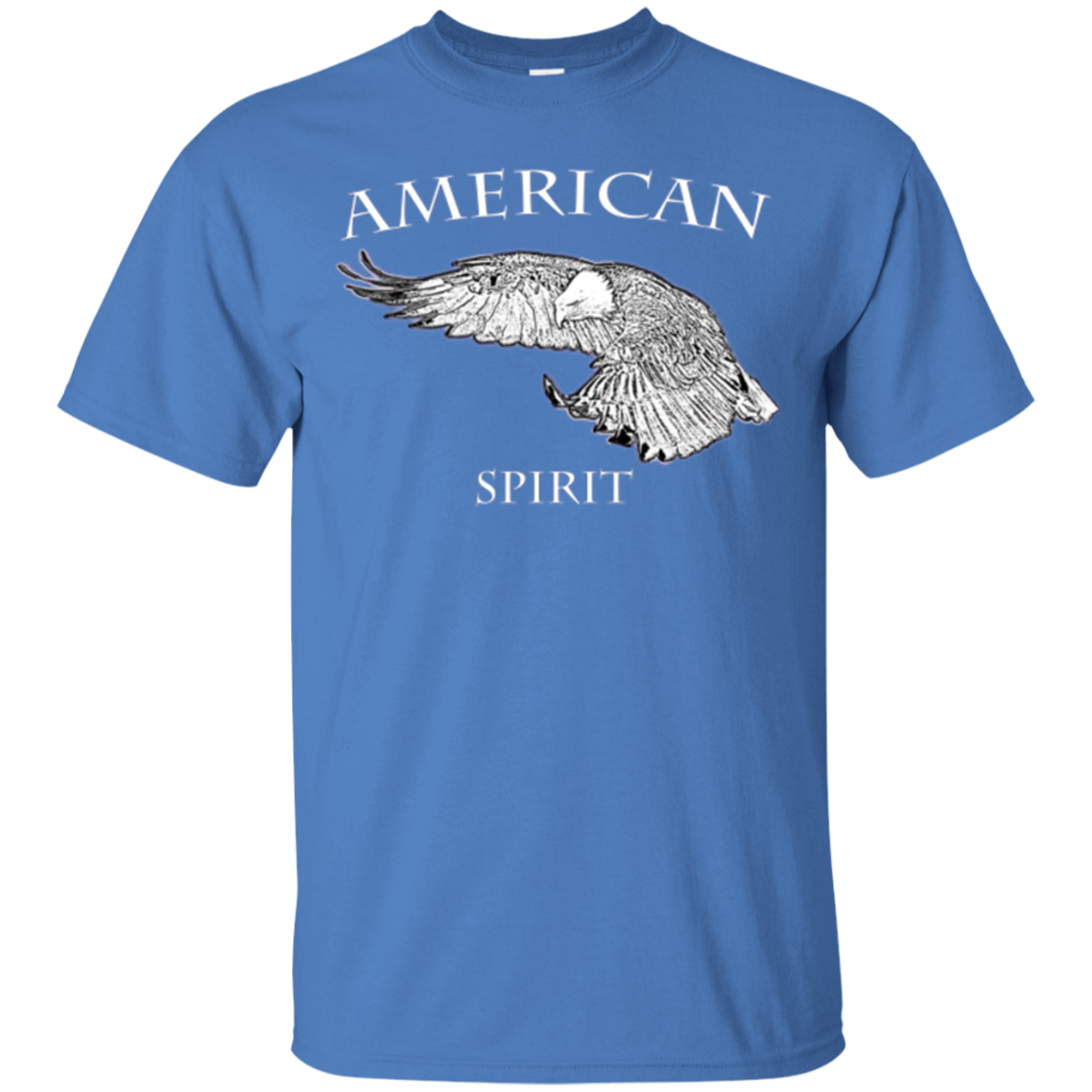 AMERICAN Spirit Bald Eagle Long Sleeve T-shirt B & W Art