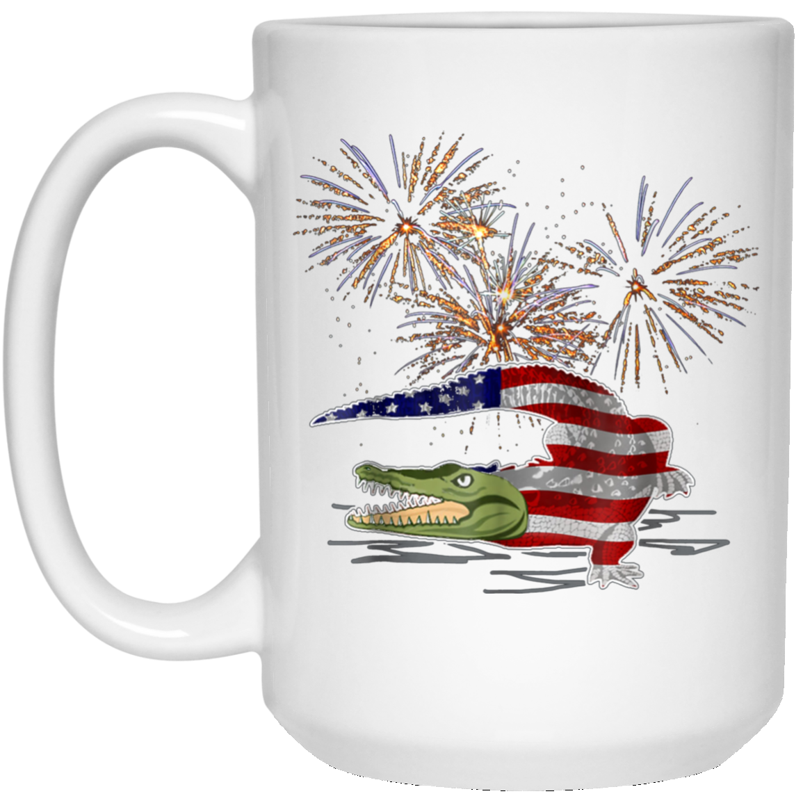 Alligator Firework 4th Of July Shirt Independence Day