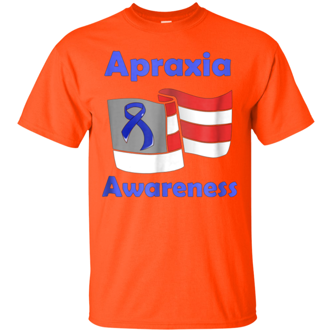 Apraxia Awareness American Flag T shirt