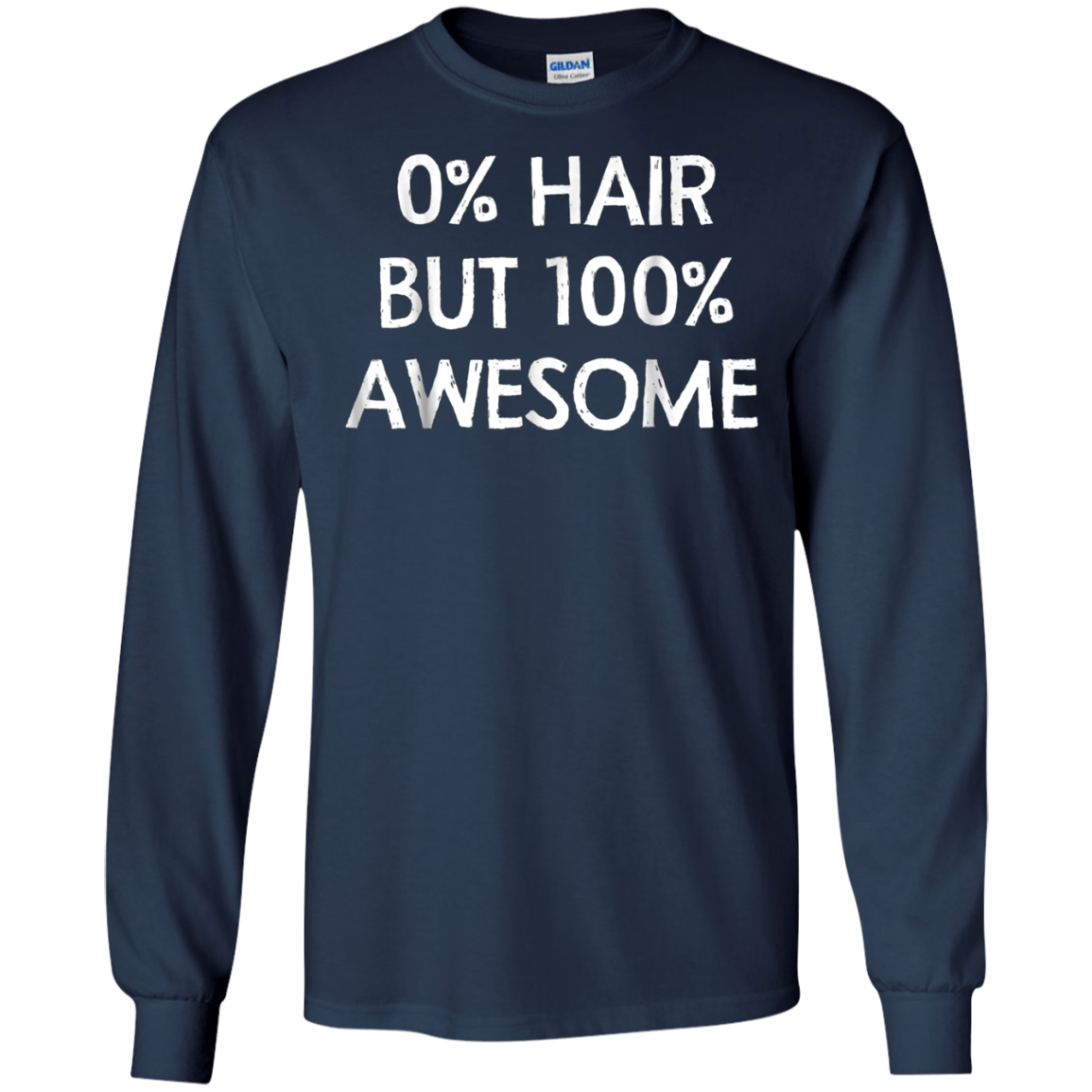 0% Hair But 100% Awesome Shirt Alopecia spot baldness Shirt